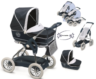 carrozzina smoby 3x1 combi
